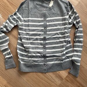 Striped Gray Sweater